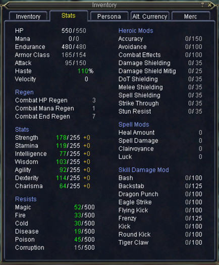 Frerin Stats